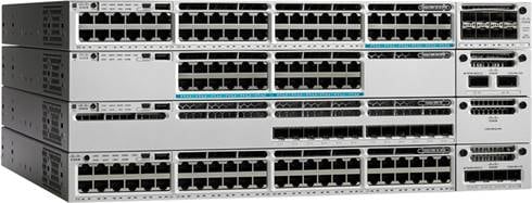 WS-C3850-24P-S Cisco 24 портов Передача производительности Poe сетевой коммутатор 0