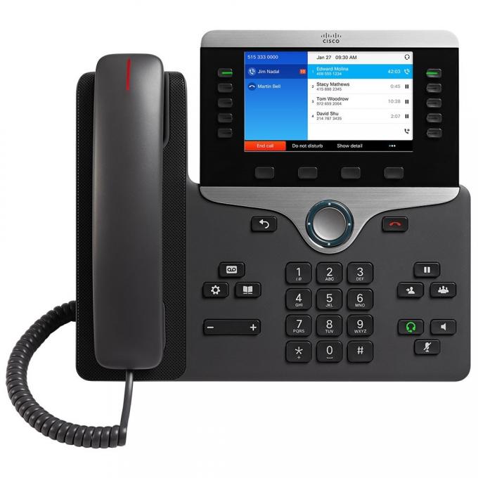 Multi Line Cisco IP Telefone 8845 HD 720p Vídeo IP Telefone CP-8845-K9= Com USB e Bluetooth 0