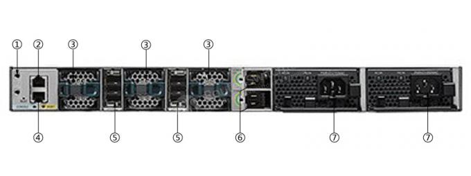 Switch de rede Cisco original 24Ports PoE Gigabit Ethernet Switch C3850 série WS-C3850-24T-S 0