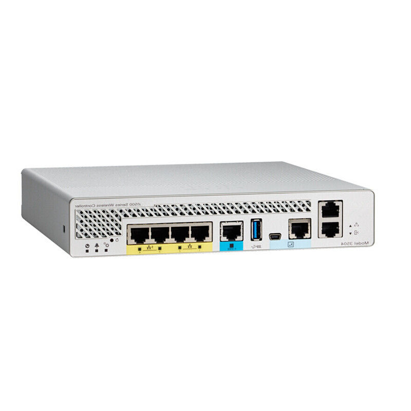 Cisco Wireless AP Controller AIR-CT3504-K9 Gecentraliseerd beheer voor 150 AP's en 3000 klanten