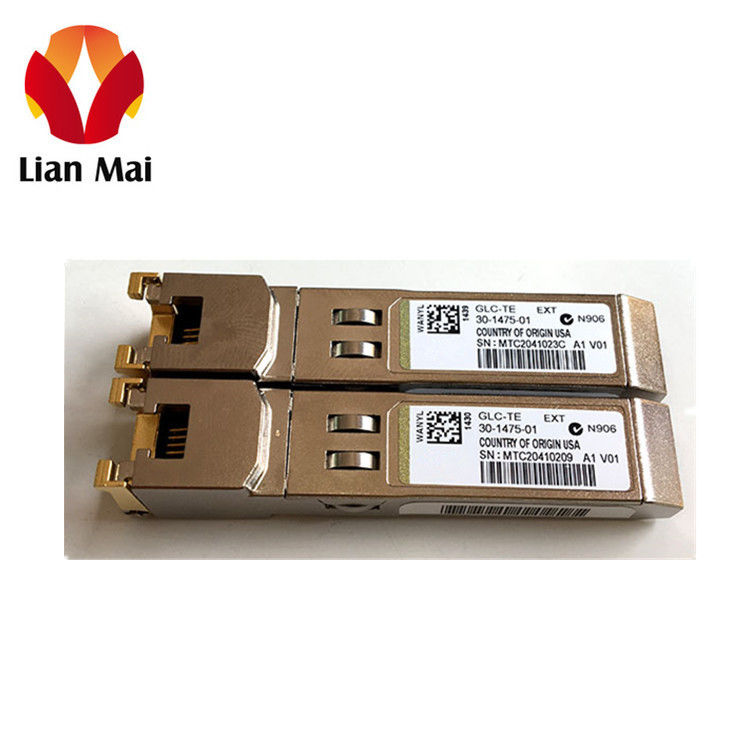 1000 Mbps Cisco SFP Transceiver Module GLC-TE voor flexibele Gigabit Ethernet koperen uplinks