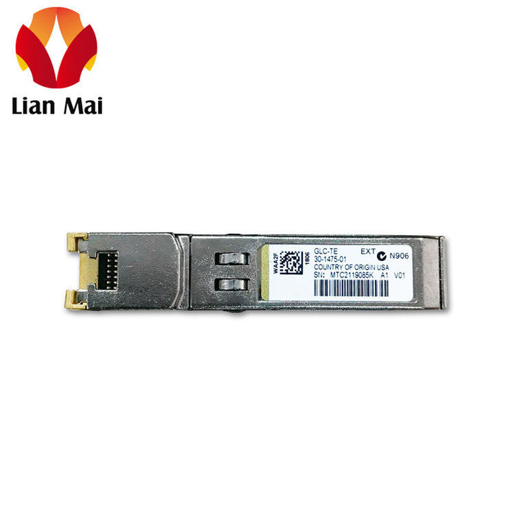 1000 Mbps Cisco SFP Transceiver Module GLC-TE voor flexibele Gigabit Ethernet koperen uplinks