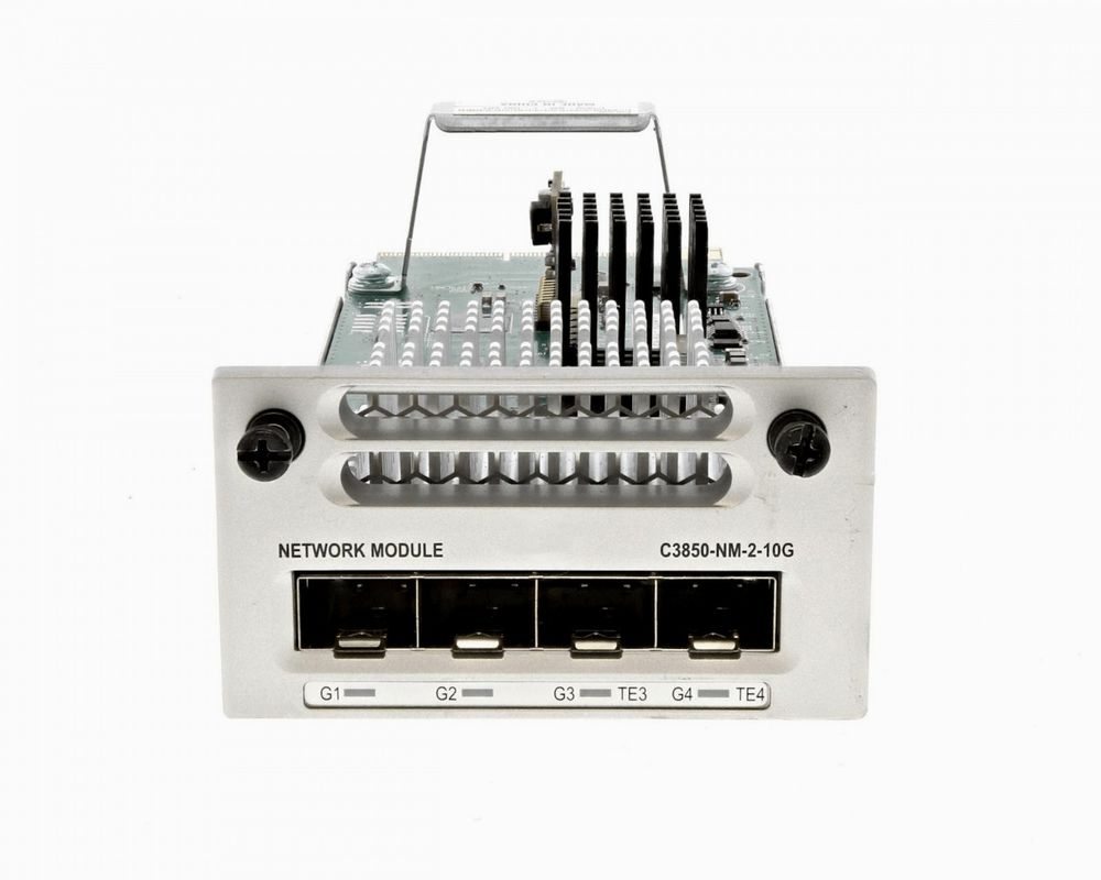3850 Series 2 X 10GE Network Switch Module C3850-NM-2-10G Biedt 4 glijbanen