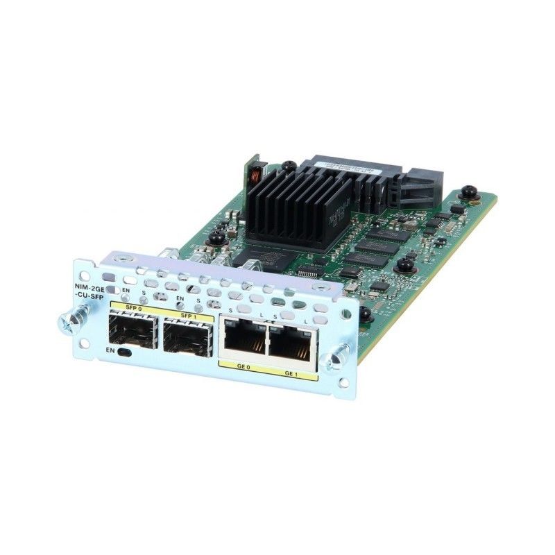 Cisco NIM-2GE-CU-SFP 2 Port Gigabit Ethernet Network Interface Module koper en SFP