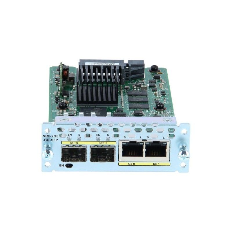 Cisco NIM-2GE-CU-SFP 2 Port Gigabit Ethernet Network Interface Module koper en SFP