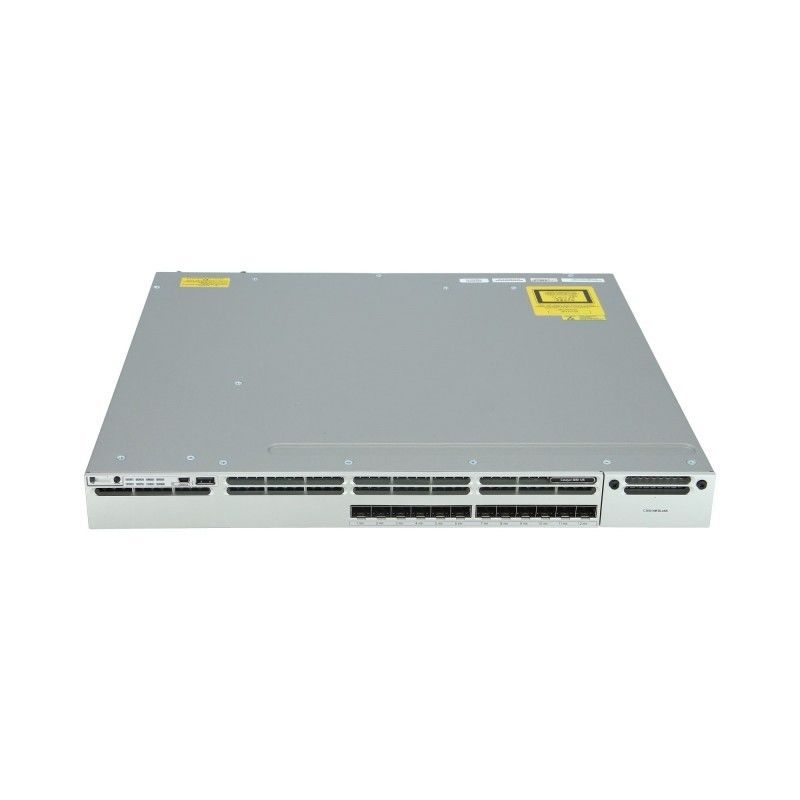 Cisco Network Switch WS-C3850-12S-E Stapelbare schakelaar met 12 SFP-poorten en IP-service-feature set