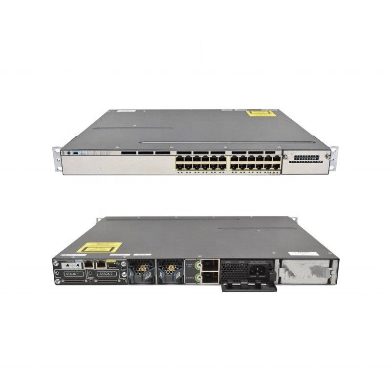 Cisco Network Switch WS-C3850-12S-E Stapelbare schakelaar met 12 SFP-poorten en IP-service-feature set