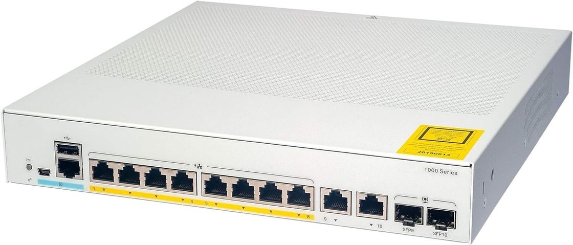 1000-serie 8-poort Ethernet beheerde netwerkschakelaar C1000-8T-2G-L
