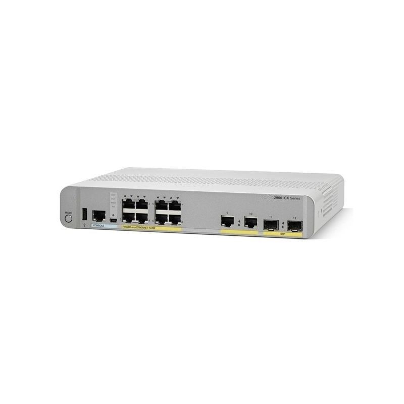 Cisco C2960-CX 8-poorts PoE-switch LAN Base Layer 2 Ethernet Switch WS-C2960CX-8PC-L