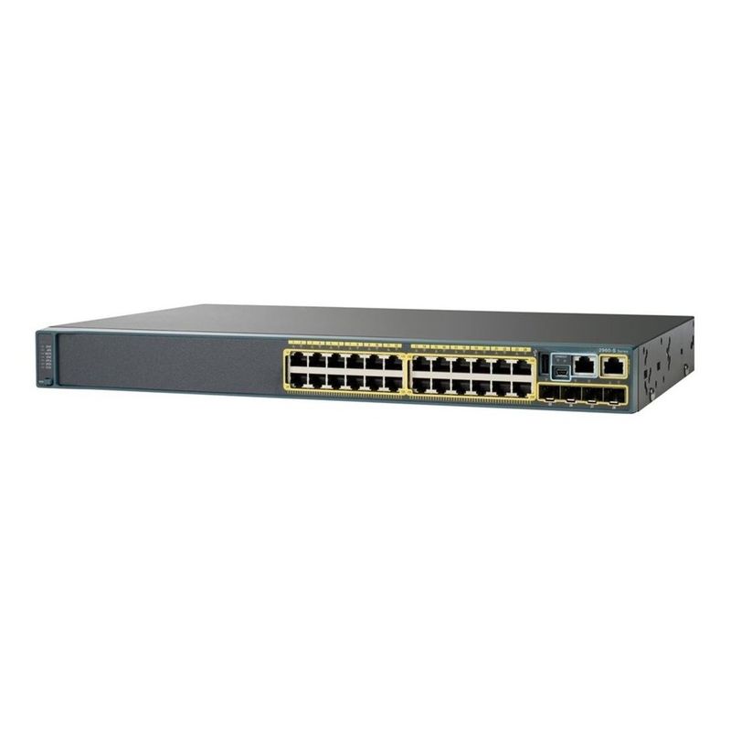 Cisco 2960 Series 24 Port 4 x SFP LAN Base Gigabit Ethernet Switch WS-C2960S-24TS-L