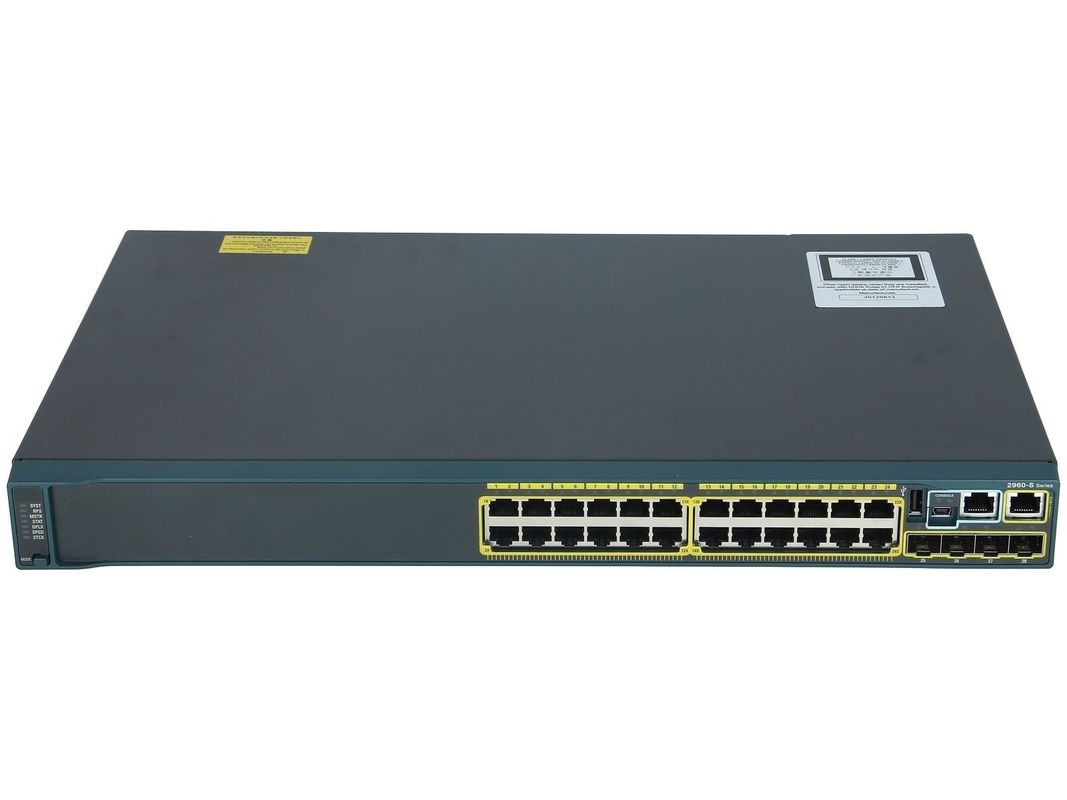 Cisco 2960 Series 24 Port 4 x SFP LAN Base Gigabit Ethernet Switch WS-C2960S-24TS-L