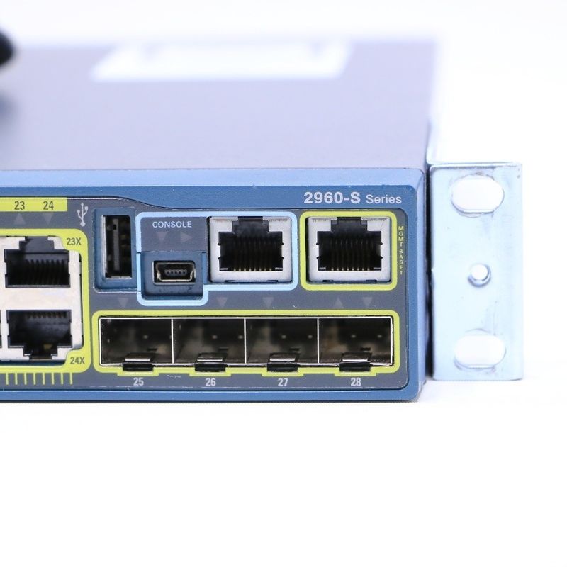 Cisco 2960 Series 24 Port 4 x SFP LAN Base Gigabit Ethernet Switch WS-C2960S-24TS-L