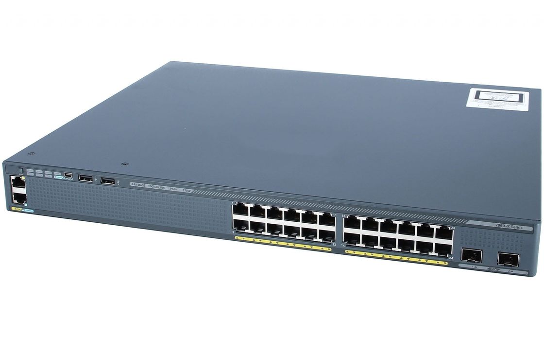 C2960X serie 24-poort Gigabit Ethernet POE 370W Lan Base Switch WS-C2960X-24PD-L