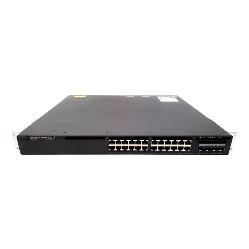 Cisco 3650 Series 24 Port PoE 2x10G Uplink IP Base Network Switch WS-C3650-24PD-S
