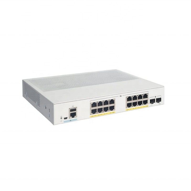 C1300 Series 16x 10/100/1000 Ethernet Network Switch 2x 1G SFP Uplinks 160G C1300-16T-2G