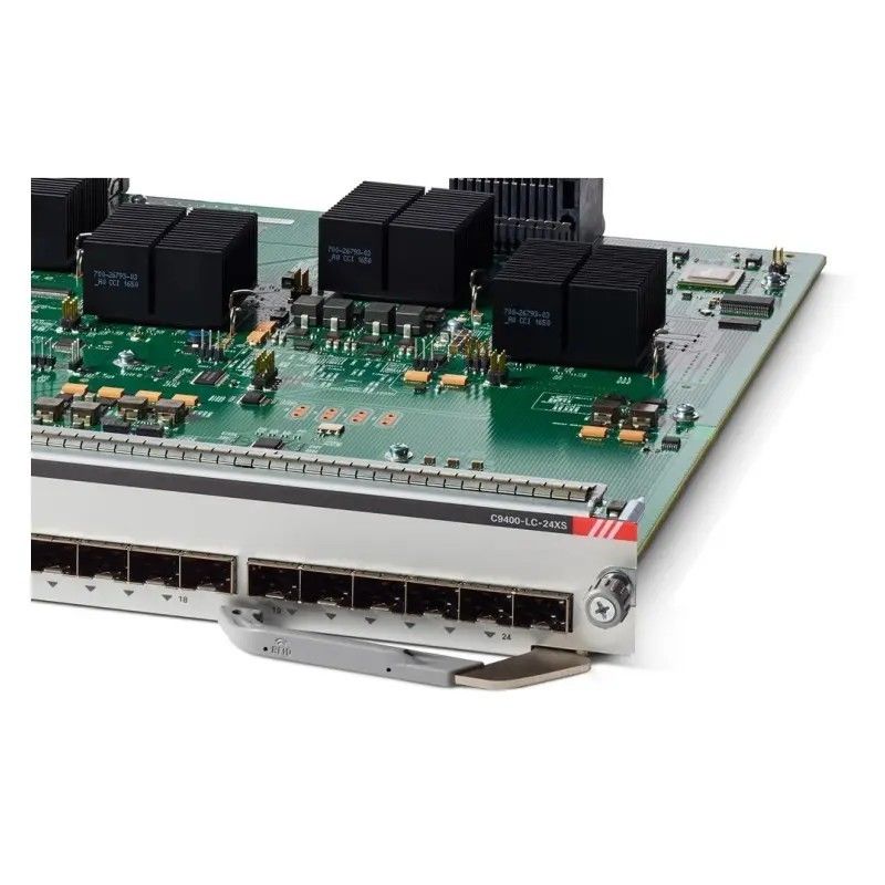 24 poort 10 Gigabit Ethernet SFP Cisco Switch Module C9400-LC-24XS C9400 serie
