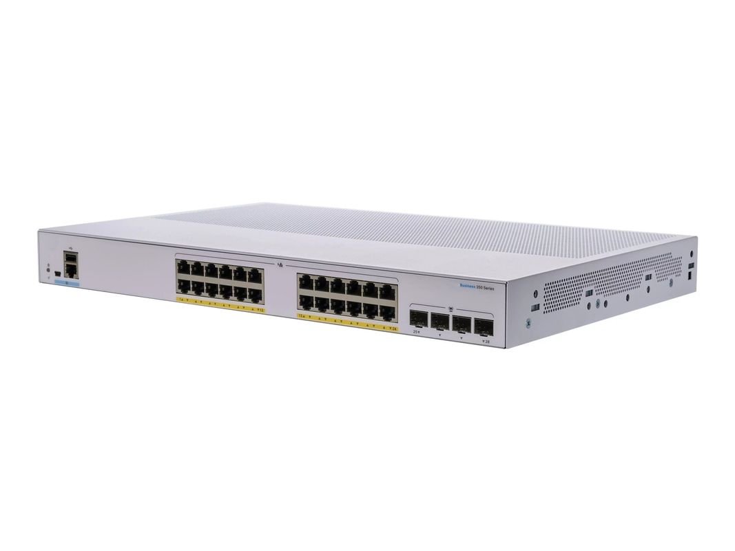 CBS350-24P-4G-CN 350 Series Managed Switches 24 poorten met PoE+ 195W Gigabit Ethernet Switch
