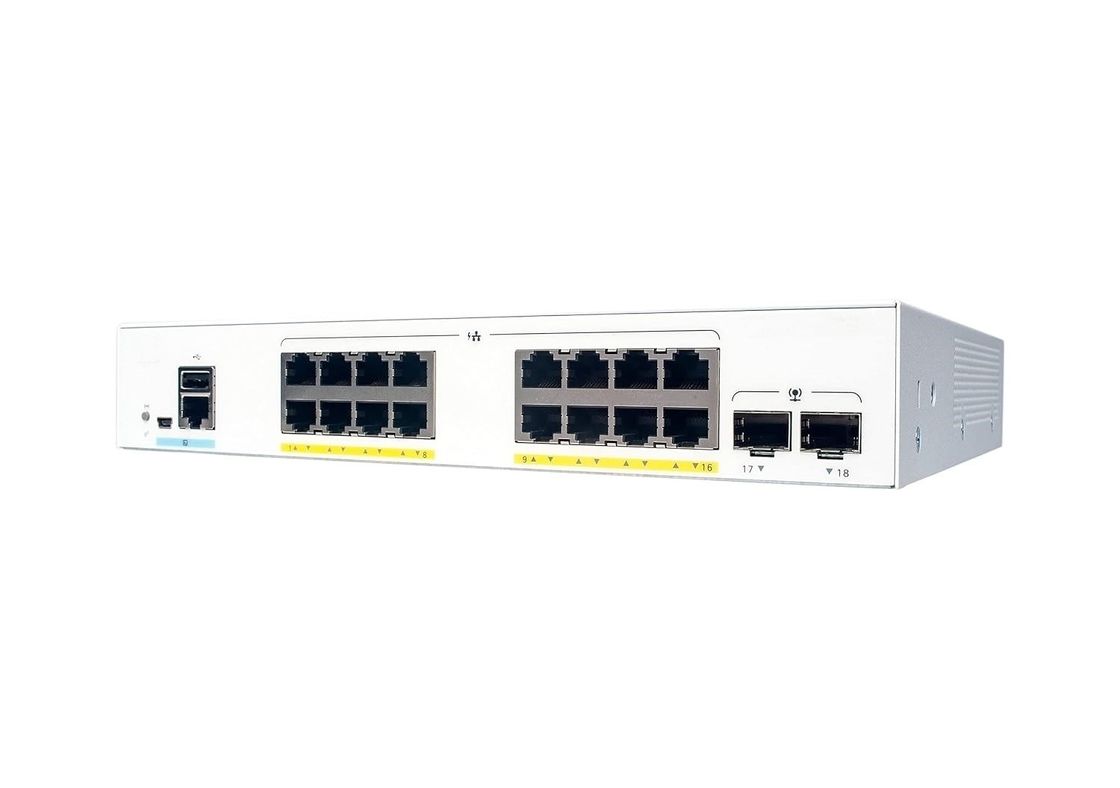 C1300 Series Switches 16 x 10/100/1000 Ethernet Ports Network Switch met 2x 1G SFP+ uplinks C1300-16T-2G