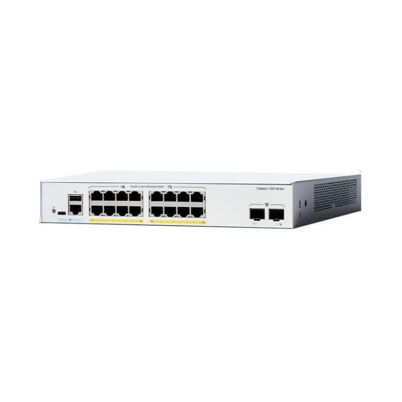 C1300 serie 16 X10/100/1000 Ethernet POE+ poorten 2X1G SFP 10 Gigabit Ethernet Switch C1300-16P-2G