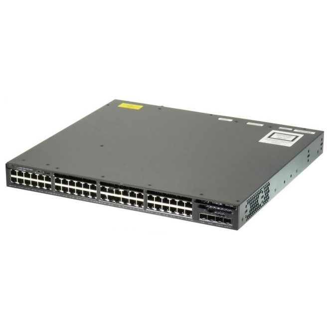 Cisco merk WS-C3650-48PD-S 3650 Serie 48 Poort POE met 2x10G Uplink IP Base Switch