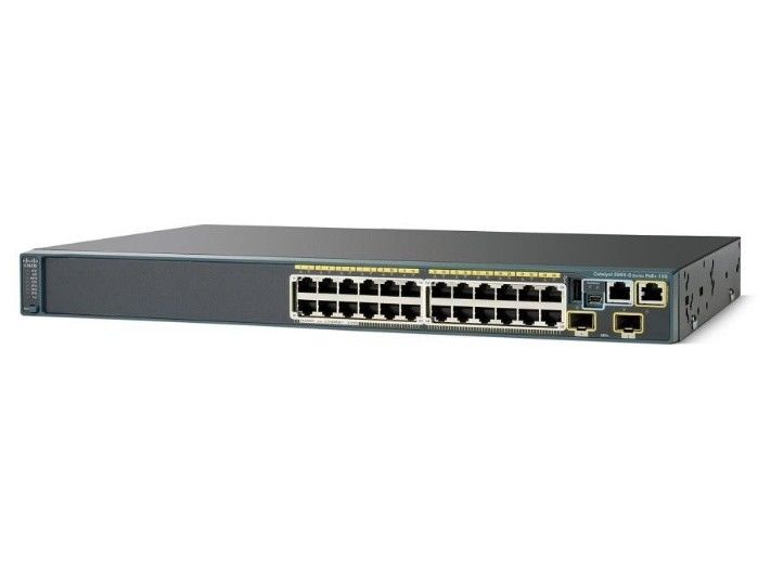 WS-C2960S-24PD-L Catalyst PoE Switch 370W 24 x 10/100/1000 Ports Layer 2 Gigabit Ethernet Switch