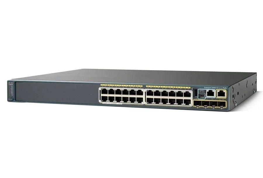 Cisco 2960 Serie Layer 2 Switch 24 Port POE Gigabit Ethernet Switch WS-C2960S-24PS-L 4 x SFP