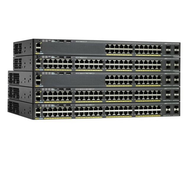 WS-C2960X-48FPD-L 2960-X 48 GigE PoE 740W, 2 x 10G SFP+, LAN Base 2960-X Switch