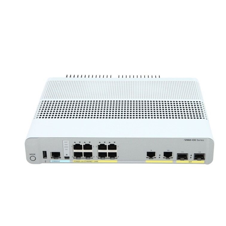 Cisco C2960 Switch 8 Ports Gigabit Managed Network Switch WS-C2960CX-8TC-L