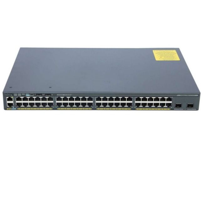 Cisco 2960X-serie 48-poort Gigabit Ethernet PoE 740W 4 x 1G SFP LAN Base Switch WS-C2960X-48FPS-L