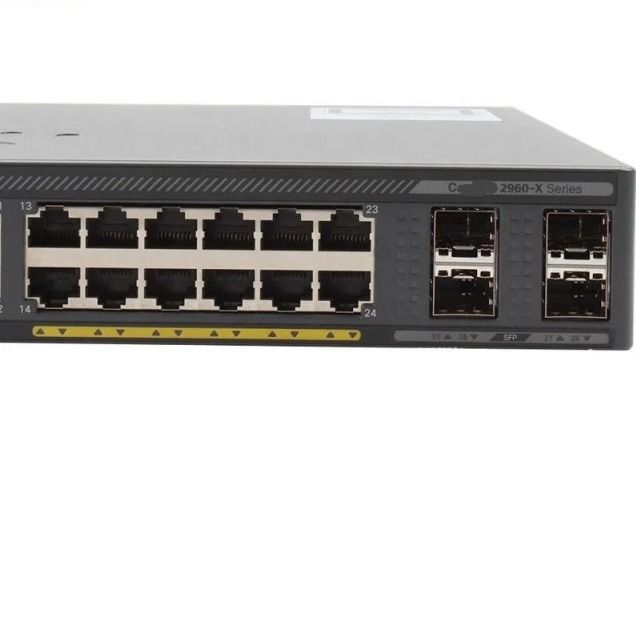 Cisco 2960X-serie 48-poort Gigabit Ethernet PoE 740W 4 x 1G SFP LAN Base Switch WS-C2960X-48FPS-L