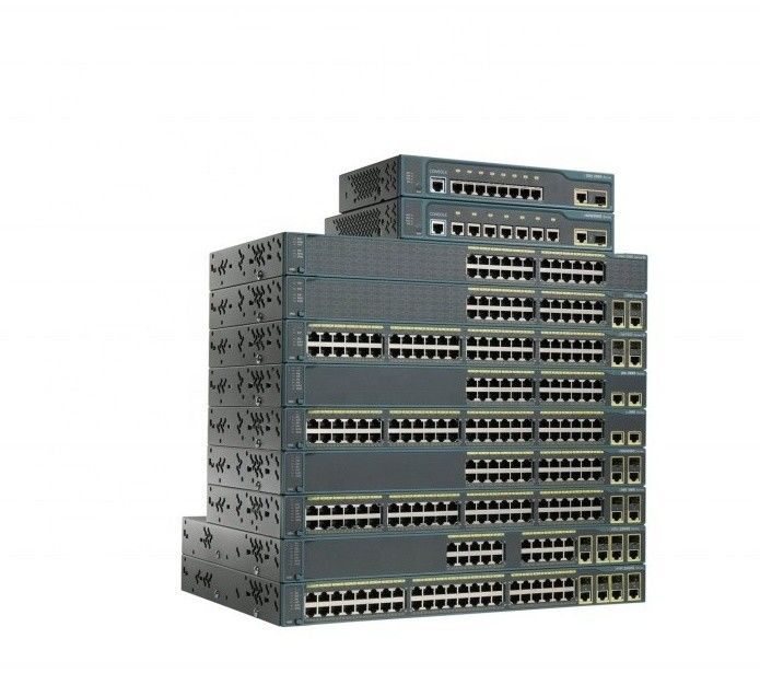 Cisco Catalyst C2960 Plus Business Network Switch 24 X 10/100 poorten LAN Base WS-C2960+24TC-L 2 X 10/100/1000 (RJ45)