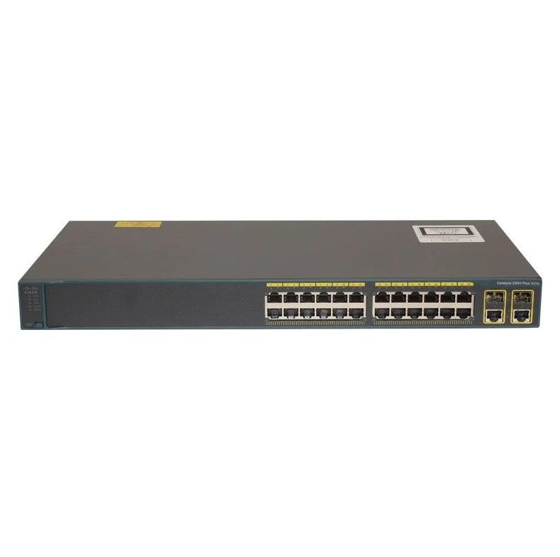 Cisco Catalyst C2960 Plus Business Network Switch 24 X 10/100 poorten LAN Base WS-C2960+24TC-L 2 X 10/100/1000 (RJ45)