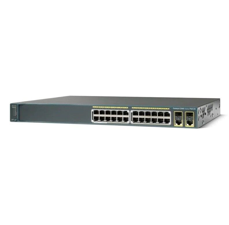 Catalyst Cisco 2960 serie 24 Port Managed Layer 2 POE Ethernet Switch WS-C2960-24PC-S