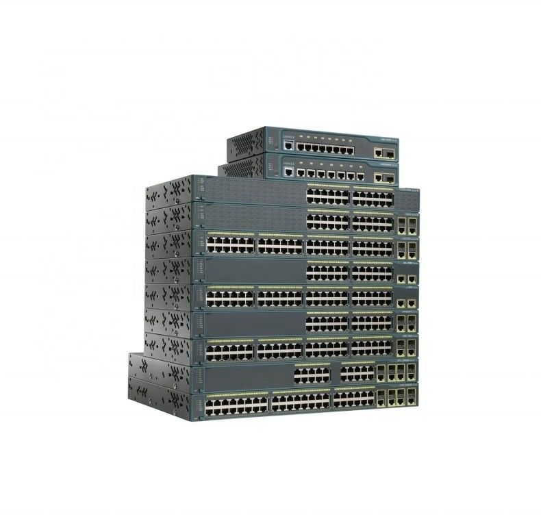 Cisco Catalyst 2960-Plus 48 poorts 10/100 LAN Base Switch WS-C2960+48TC-L met 2 SFP of 1000BASE-T