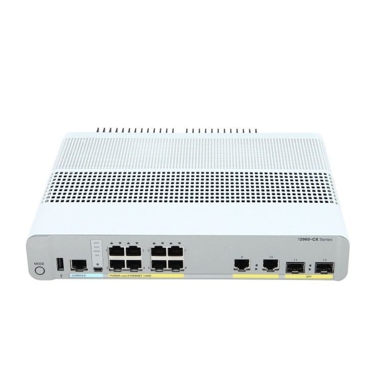 Cisco C2960 serie 8 poorten Gigabit managed network Switch WS-C2960CX-8PC-L