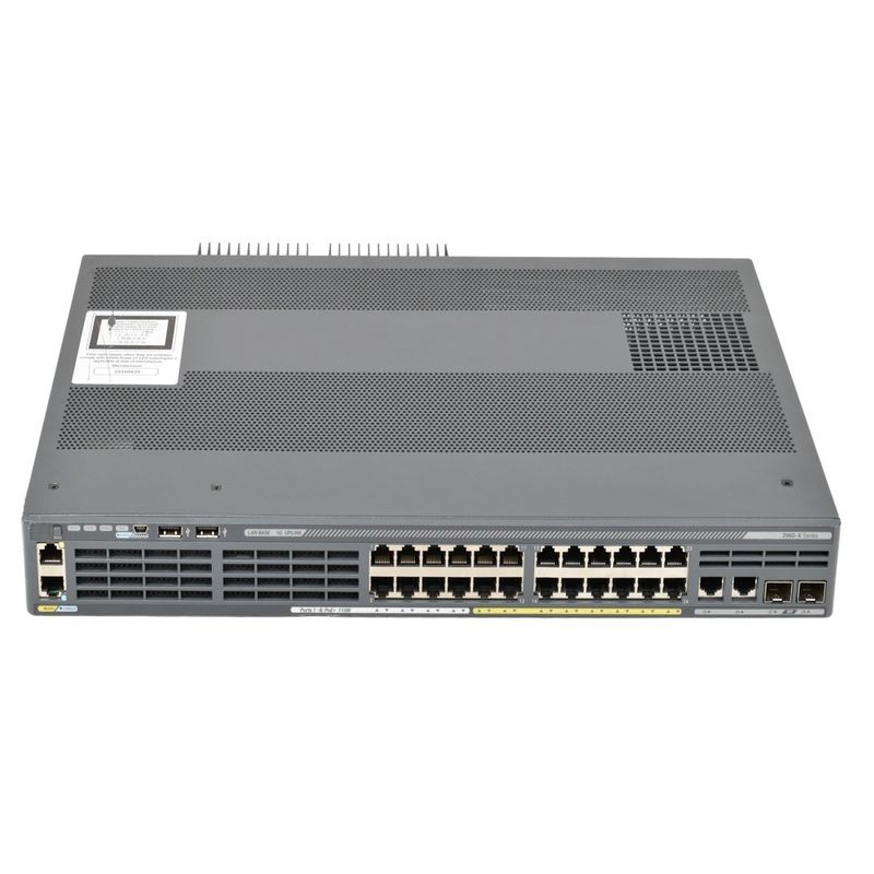 Cisco C2960X serie 24-poort Gigabit Ethernet 8 POE 110W Lan Base Network Switch WS-C2960X-24PSQ-L
