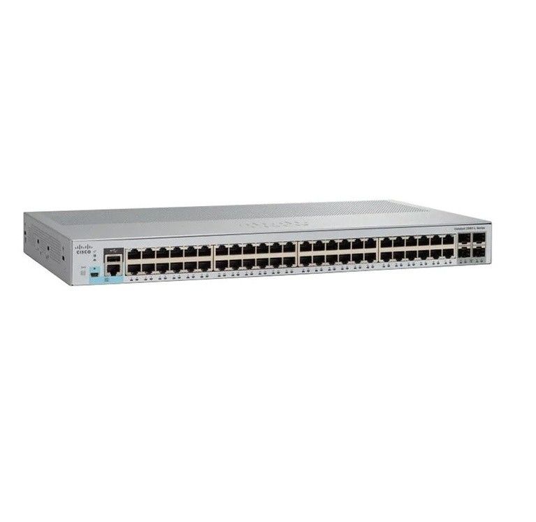 Cisco Catalyst 48-poort Gigabit Lan Lite Network Switch WS-C2960L-48TQ-LL 4x10G SFP+