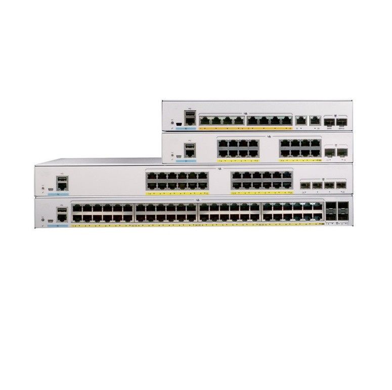 Cisco Catalyst 24-poort Gigabit Ethernet Network PoE switch WS-C2960L-24PQ-LL met 4x10G SFP+