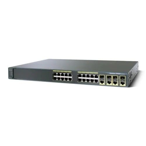WS-C2960G-24TC-L Cisco Catalyst 24-poorts Gigabit Ethernet Netwerkswitch 4 x T/SFP Uplinks
