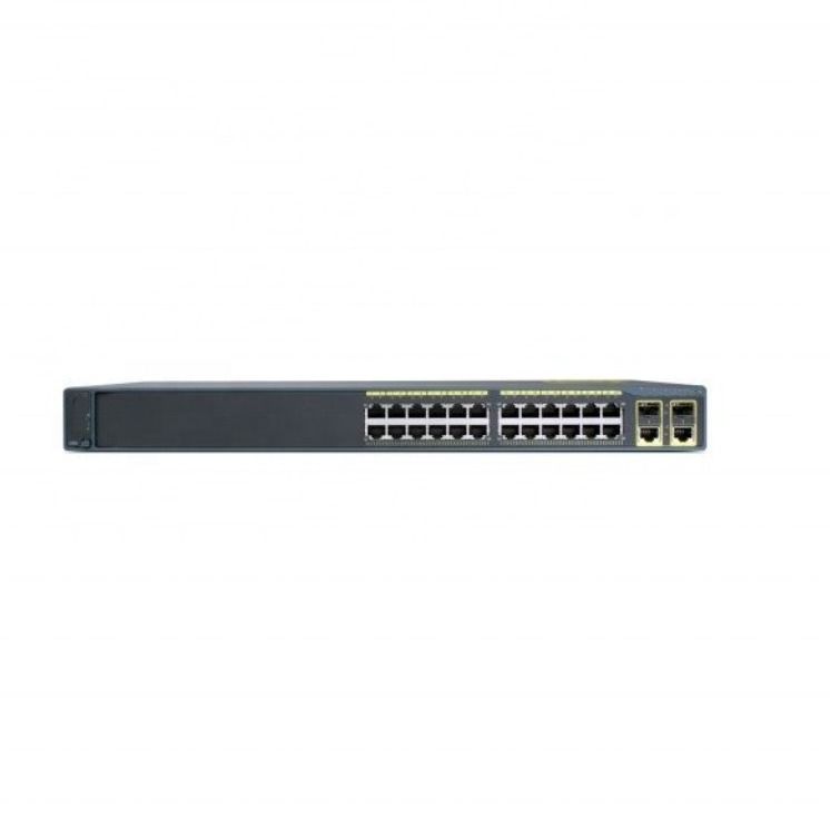 64G Cisco Network Switch WS-C2960-24TC-L 24 Ethernet 10/100 poorten en 2 uplinken