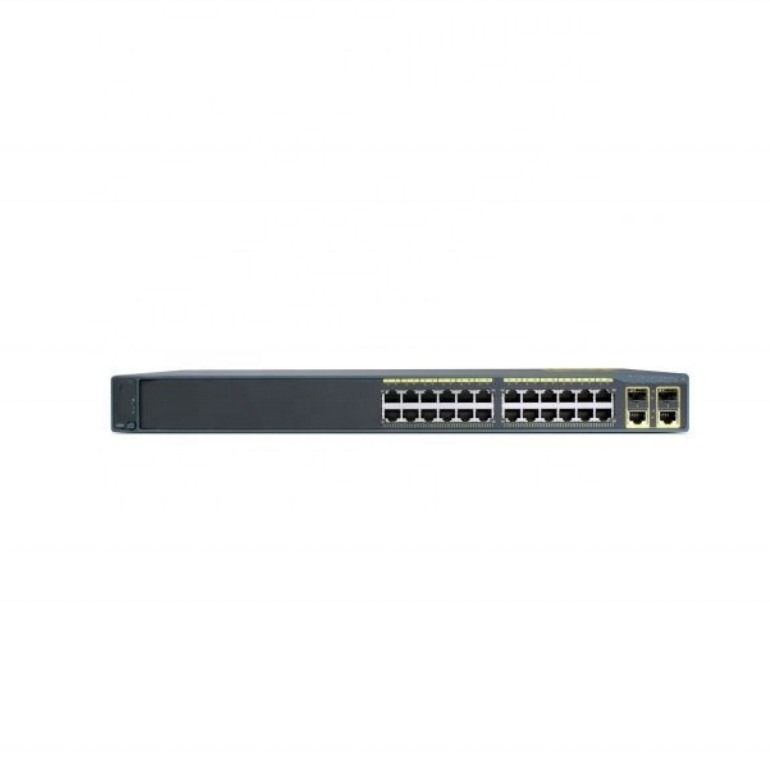 Cisco Original 2960 serie met 24 Ethernet 10/100 PoE-poorten Switch WS-C2960-24PC-S