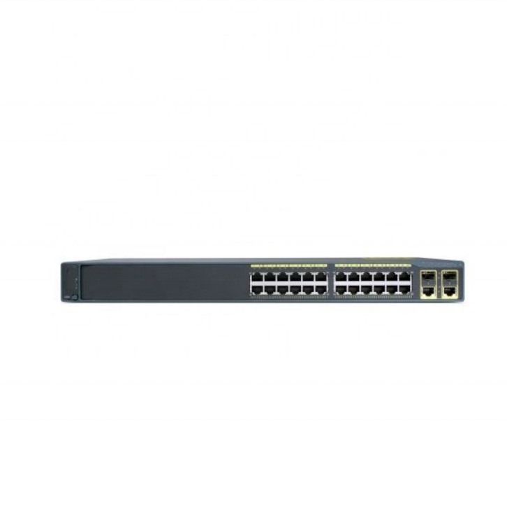 Cisco C2960 serie 24 poorten PoE Gigabit Ethernet 10/100/1000 schakelaar Baru Tersedia WS-C2960S-24PS-L