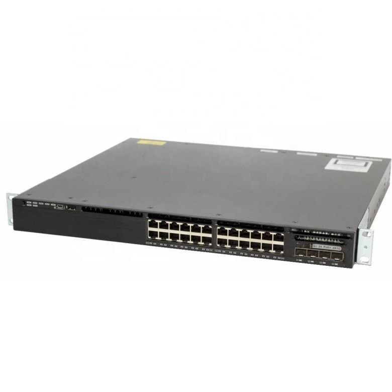 Cisco 3650 serie 24 poort PoE netwerkschakelaar WS-C3650-24PD-E