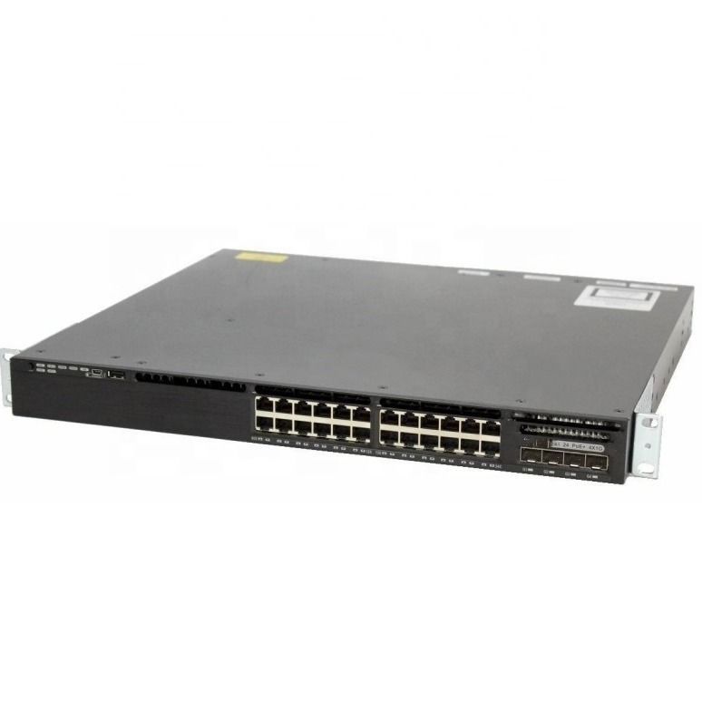 Cisco C3650 Serie Ethernet Switch 24 Poort PoE Gigabit Enterprise Switch WS-C3650-24PS-S
