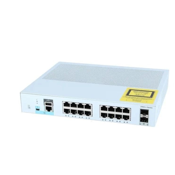 Cisco Network Switch 2960L serie beheerde 16-poort PoE-switch WS-C2960L-16PS-LL