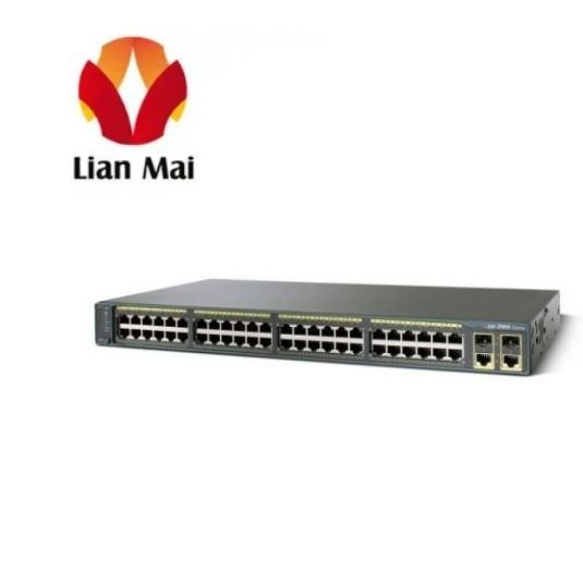 48-poort gigabit ethernet SFP-netwerk POE Switch WS-C2960X-48FPS-L