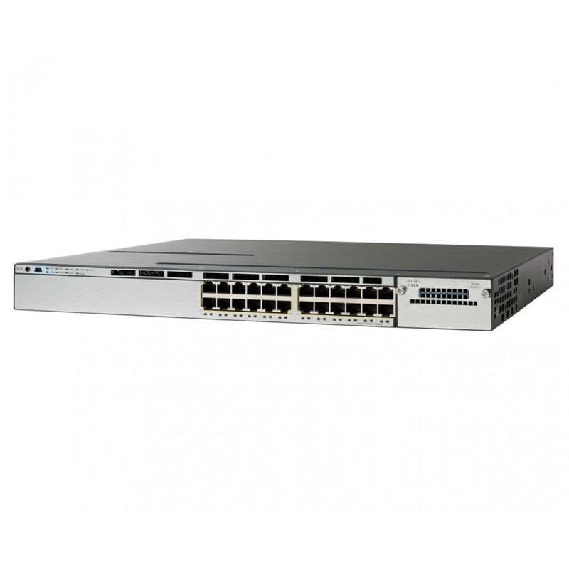 Cisco Catalyst 3850 Series Layer 3 Managed 24-Port Gigabit Ethernet PoE Switch WS-C3850-24P-S