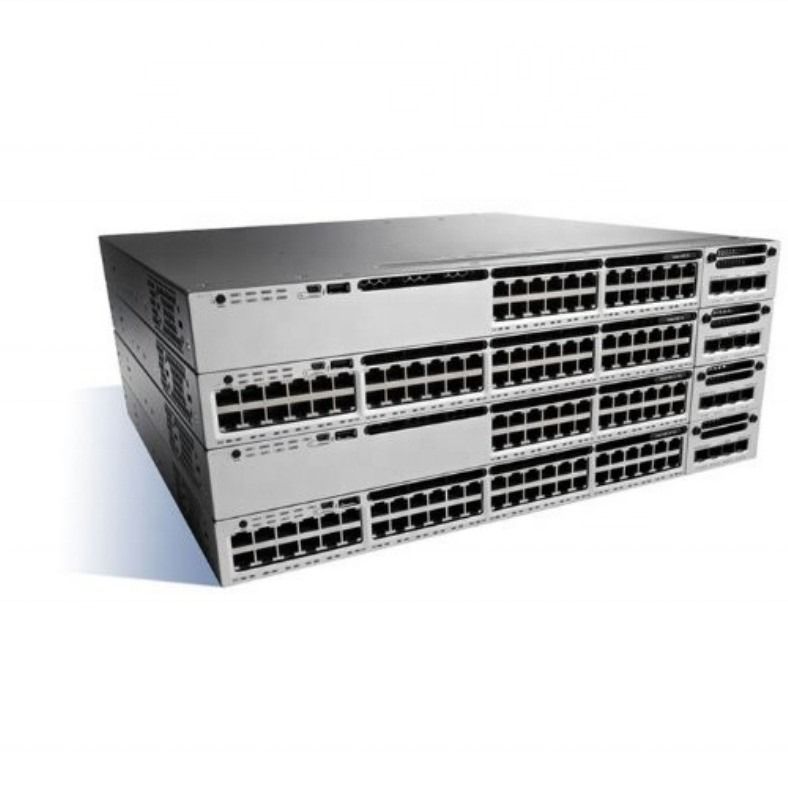 C3850 Series Cisco Network Switch 24 Ethernet POE+ Gigabit Switch WS-C3850-24P-L