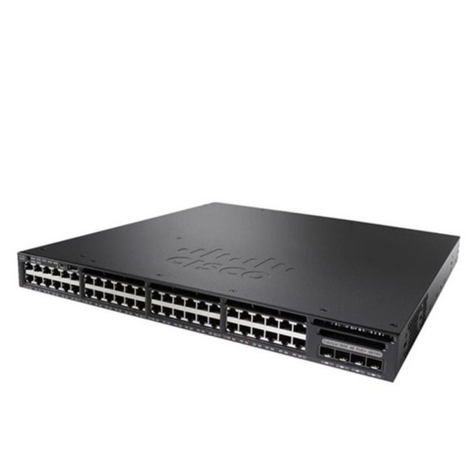 시스코 네트워크 스위치 WS-C3650-48PS-S 3650 시리즈 48 포트 POE 4x1G 업링크 IP 기본 스위치 0